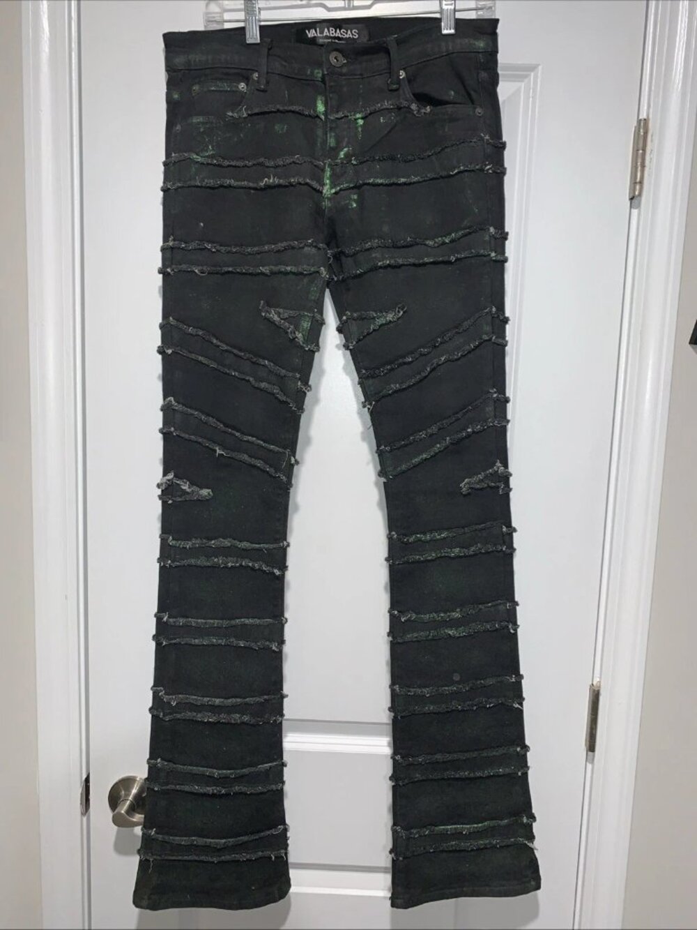 mens valabasas Stack jeans Size 30x34, Black, Dye, Skinny